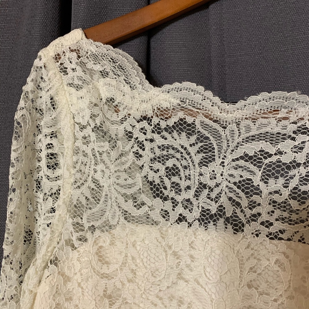 Belsoie ivory lace dress